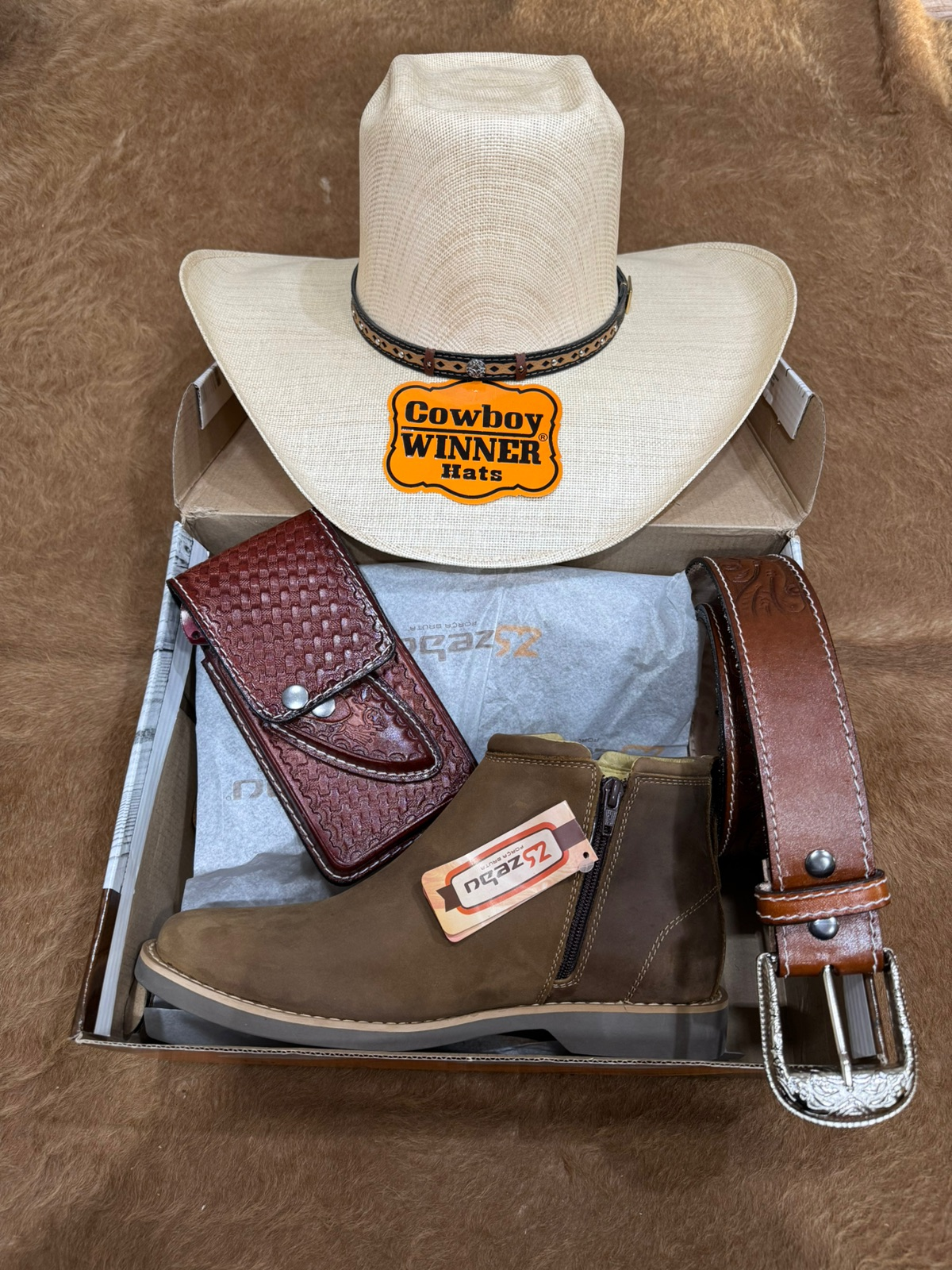 Kit Adventure Homem de Atitude: Chapéu, Força e Estilo Caterpillar